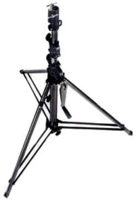 Manfrotto 087NWB Wind Up Stand, Black 2 Riser w/Geared Column