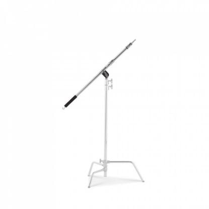 Avenger Mini Boom, Chrome Steel Silver w/Built-In Grip Head