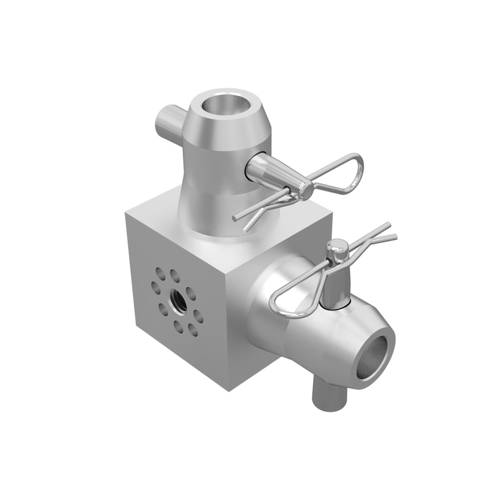 Global Truss DIE CONN M12 6-Way Single Tube Die Connector with M12 Hardware (2-Pack)