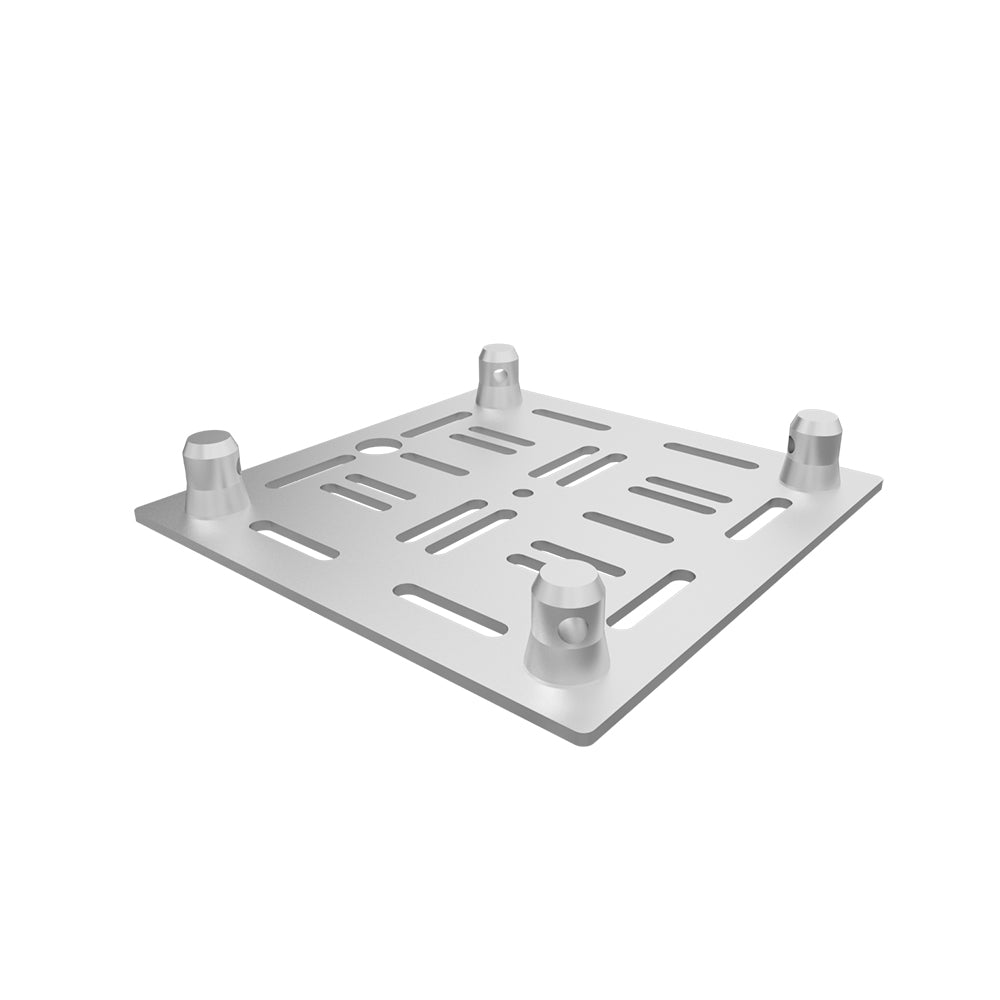 Global Truss GT-MH BASE-BLK Black Aluminum Multi-Hole Base Plate for F34 - 12 x 12 in