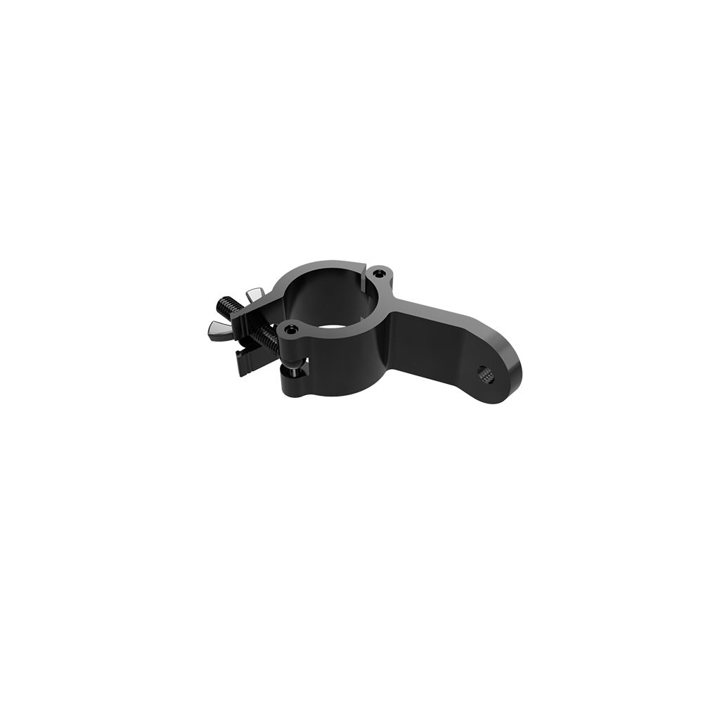 Global Truss JR CLAMP PLN BLK Mini Truss Clamp with Mounting Plate, Black