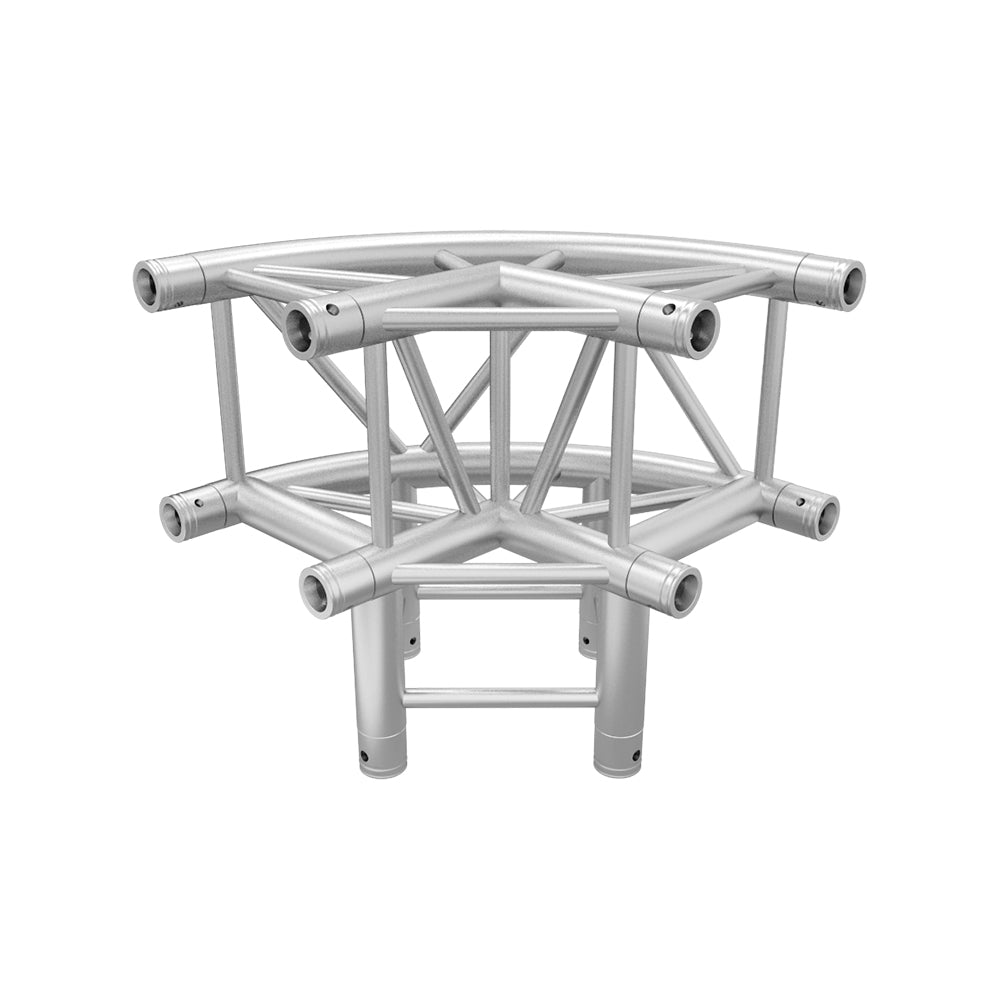 Global Truss SQ-4126-CR-L90 F34 Square Truss Rounded 3-Way 90-Degree Corner