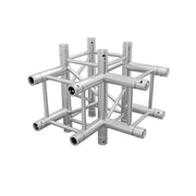 Global Truss SQ-4130 F34 Square Truss 4-Way T-Junction / 4-Way 90-Degree Corner