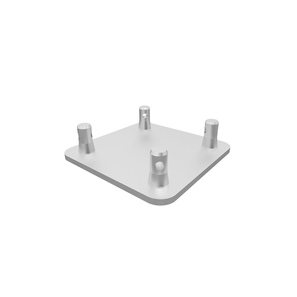 Global Truss SQ-F14 BASE 4 x 4 in Aluminum Base Plate for F14 Mini Truss