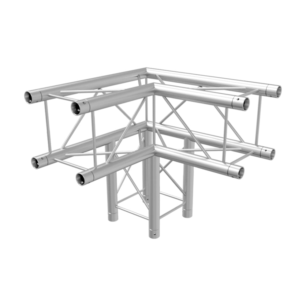 Global Truss SQ-F24-C30 F24 Square Truss 3-Way 90 Degree Corner