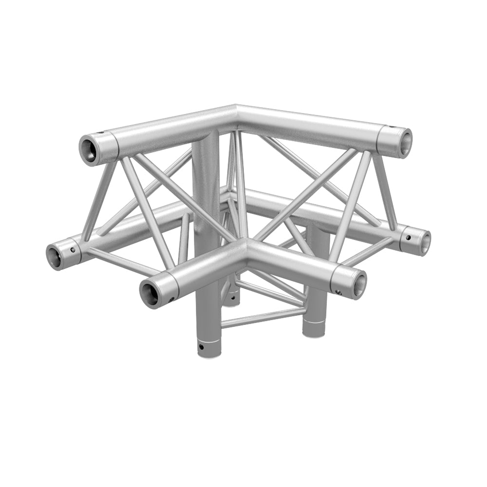 Global Truss TR-4093-UR F33 Triangle Truss 3-Way 90 Degree Corner, Up Right