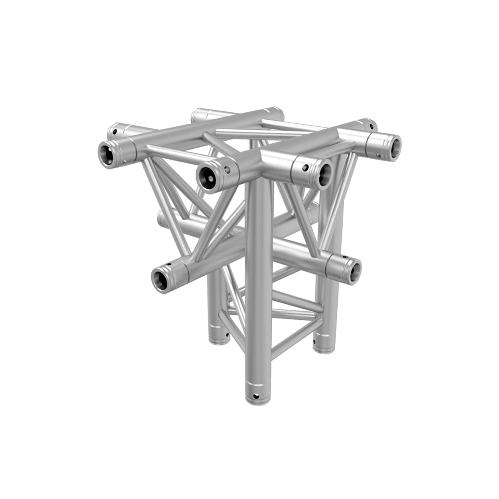 Global Truss TR-4101-D F33 Triangle Truss 5-Way Cross Junction, Apex Down