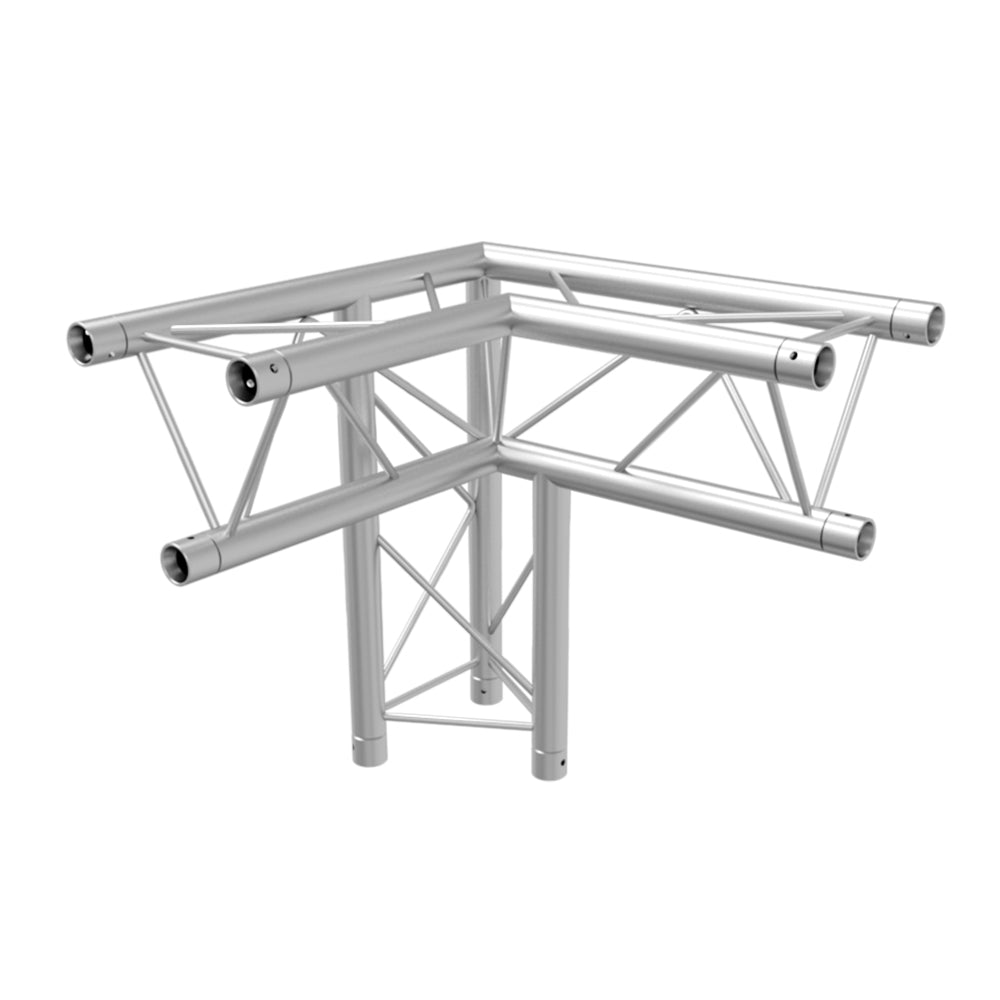 Global Truss TR-96117-34 F23 Triangle Truss 3-Way 90° Corner, Apex Down, Left