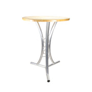 Global Truss Truss Table - Round Bar Table with Solid Wood Top