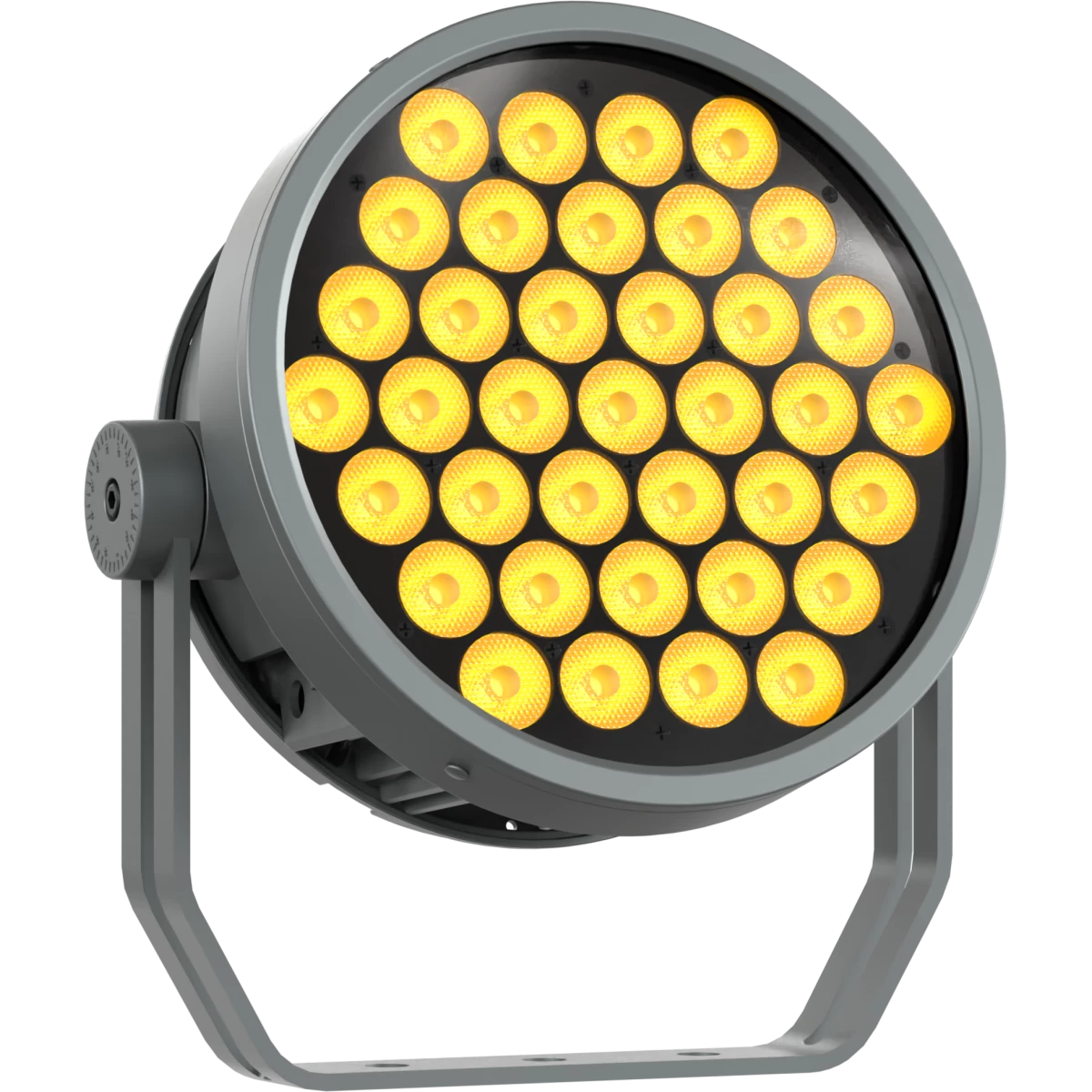 ARCSPOTL - IP66 Spot with 37x 4W RGB+WarmWhite source, 10° lens