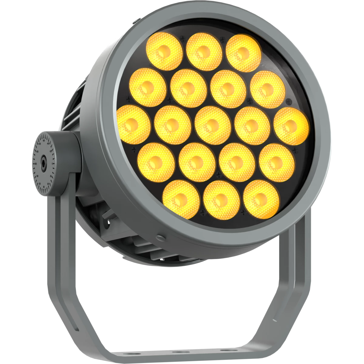 ARCSPOTM - IP66 Spot with 19x 4W RGB+WarmWhite source, 10° lens
