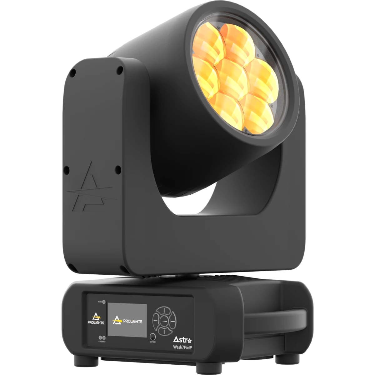 ASTRAWASH7PIXIP - IP65 moving washlight with 7x40W RGBW/FC LED and 4°-56° zoom