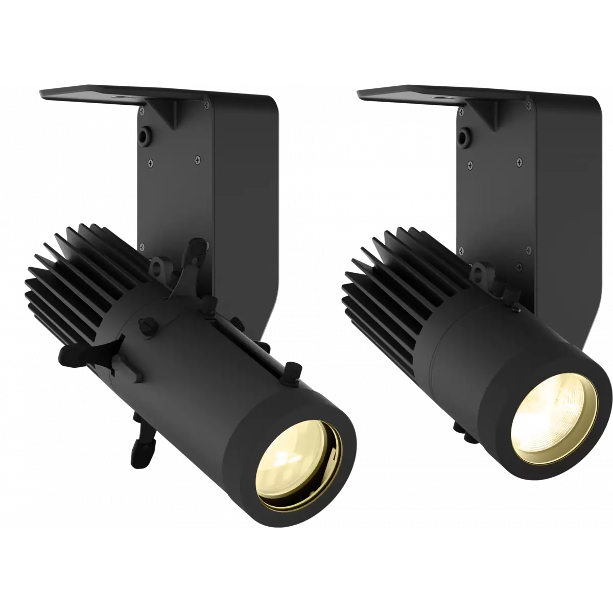 ECLDisplayDAT - 35W VW LED Spotlight with wired control (DMX and knob-dimming), without lens, black