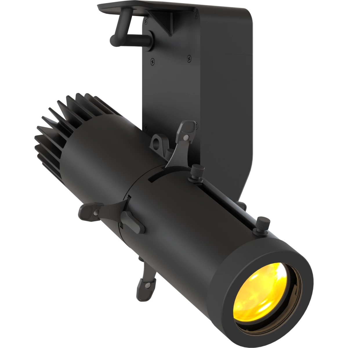 ECLDisplayXB - 40w RGB+Lime LED Spotlight with wired control (DMX and knob-dimming), without lens, black