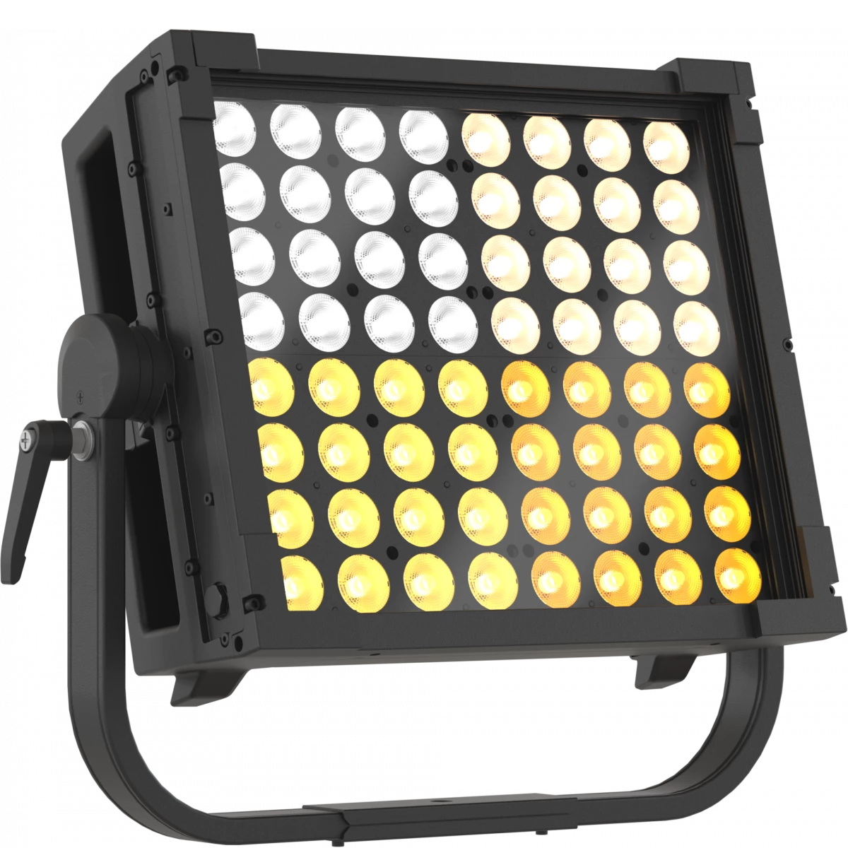 ECLPANELIPHARD1X1 - 1x1 Hard Source LED Panel, IP65 with 300W power and 6 colors source