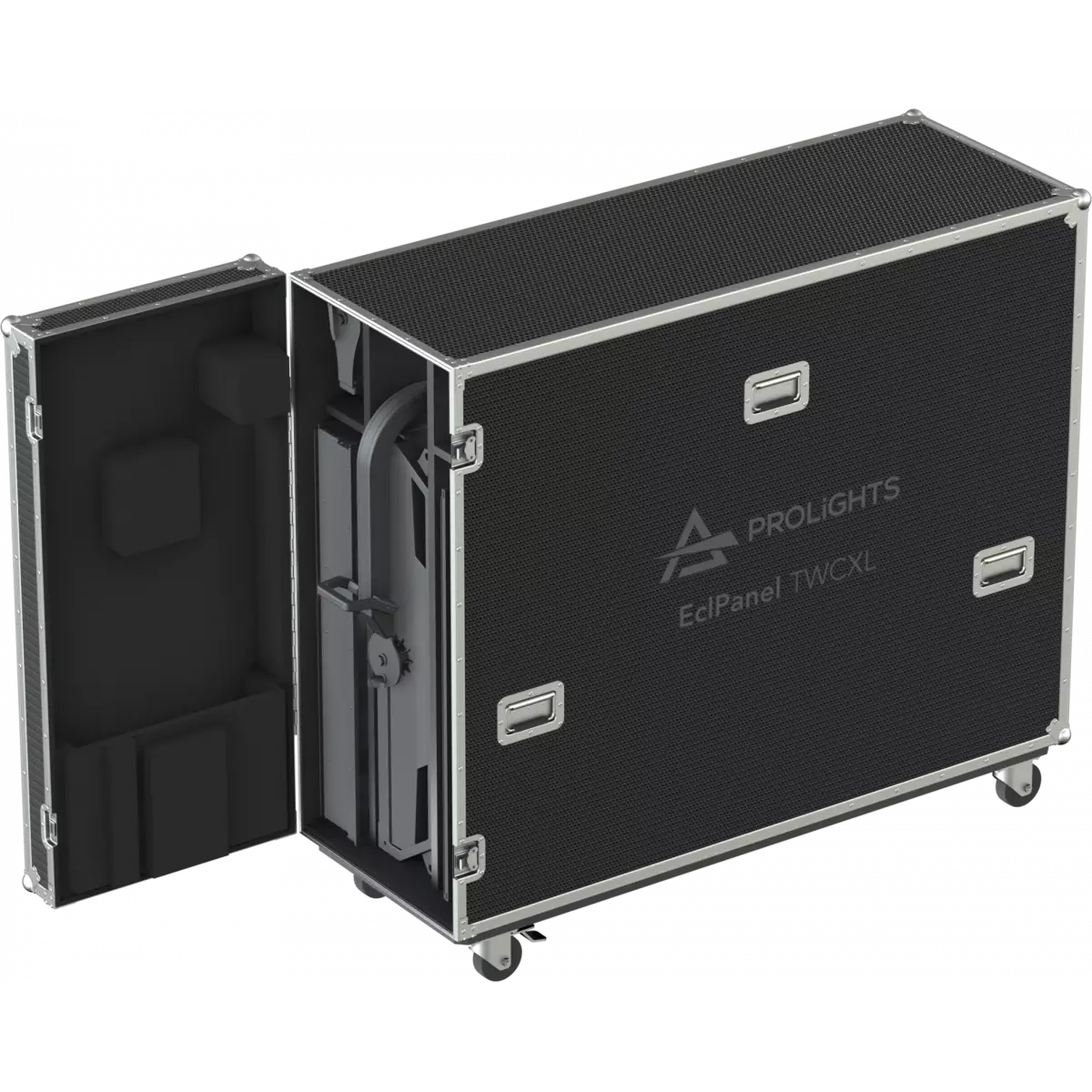 Kit containing 1 ECLPANELTWCXL and accessories in flight case