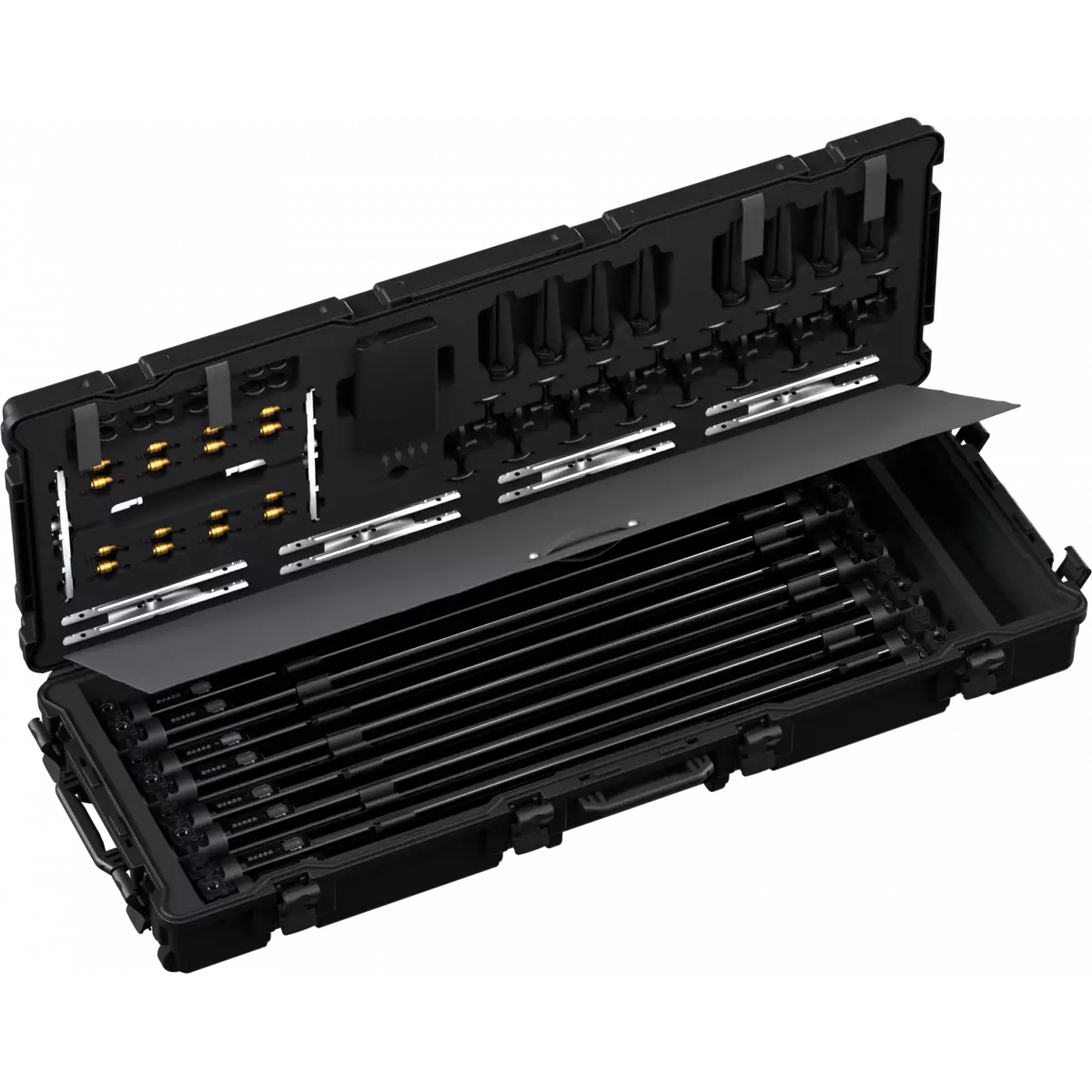 Kit of 8 ECLSOFTTUBE100, all accessories incl. in a durable protective ABS case