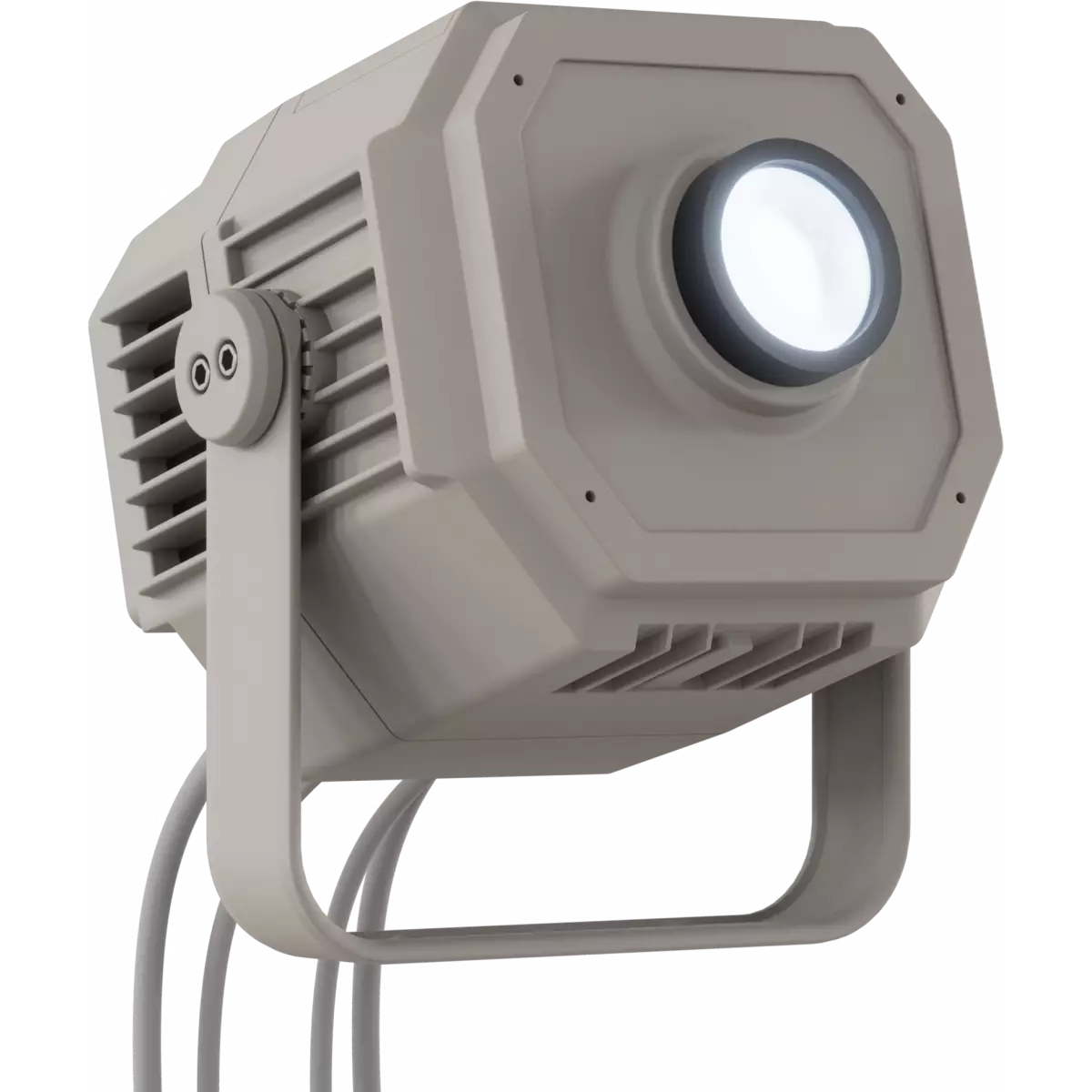 MOSAICOFX100 - 100W IP66 modular LED image projector with 2 effect wheel and 1 gobo slot, gray