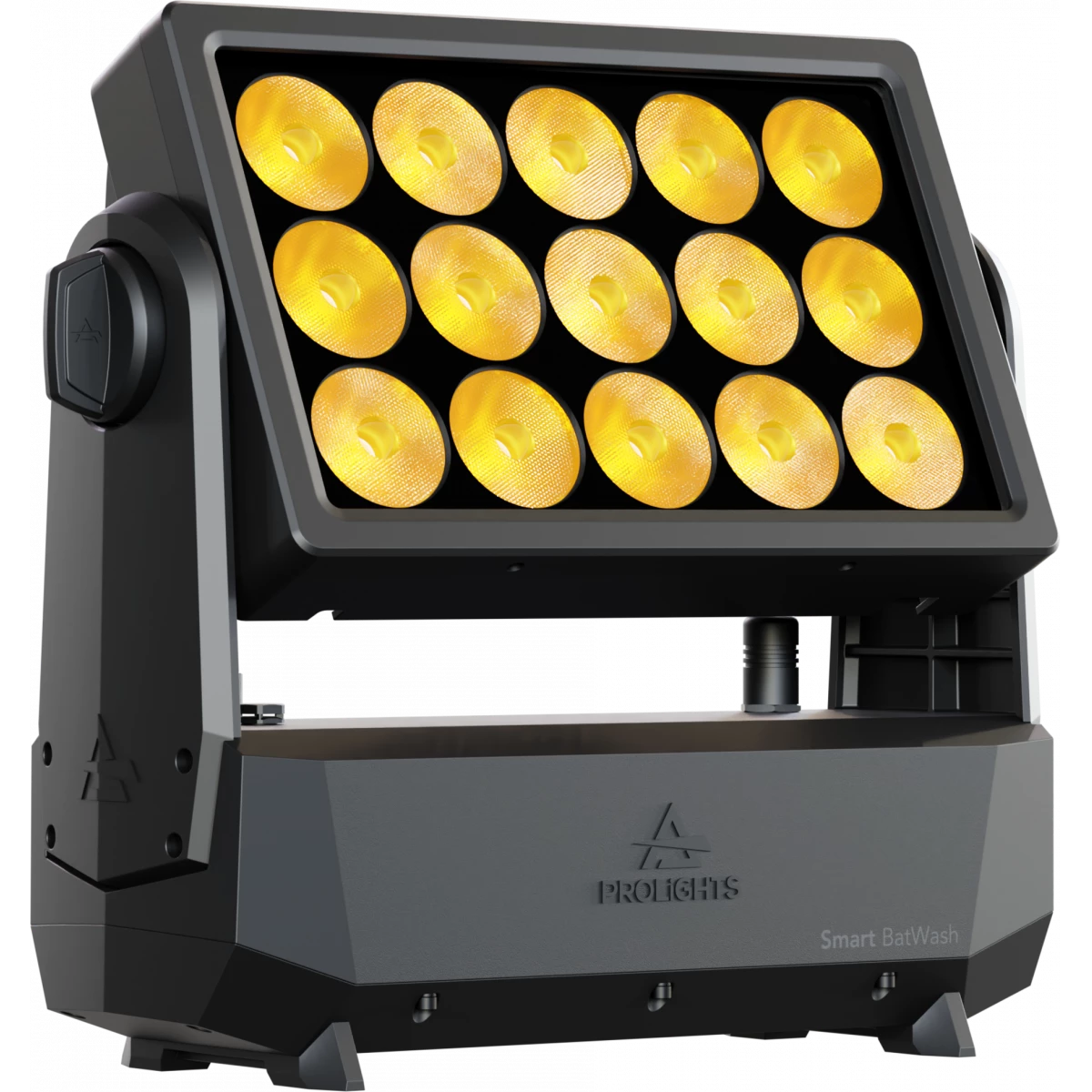 SMARTBATWASH - IP65 15x20W Wash Light, RGB + Warm White LED source, battery & wired