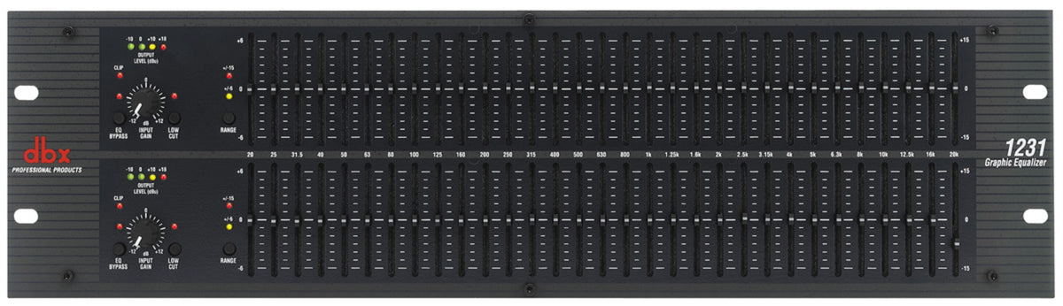 DBX1231V - DBX 1231 12 Series - Dual 31 Band Graphic Equalizer