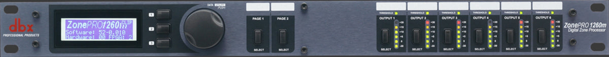 DBX1260MV - DBX 1260m 12x6 Digital Zone Processor
