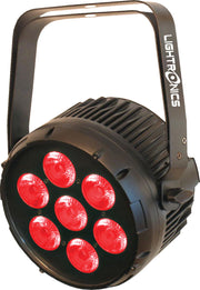 Lightronics FXLD127FR5I2B LED Flat PAR, 7x12W RGBAW, 25deg, Black