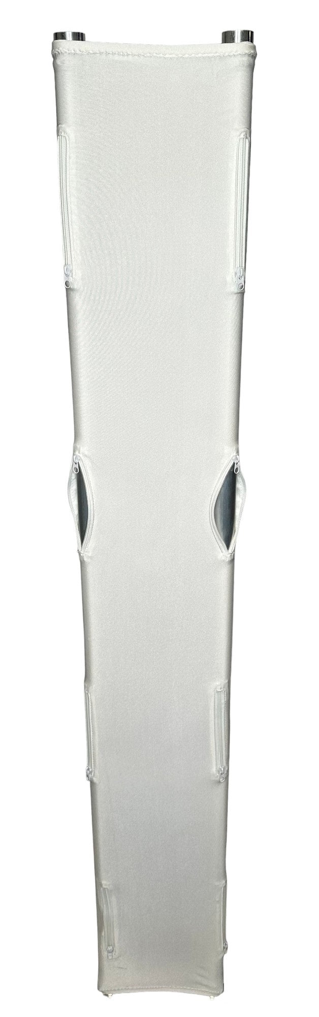 Global Truss GT-TC1.0Z F24 1m (3.28 ft) F24 White Slip-On Truss Cover with Zippered Slots