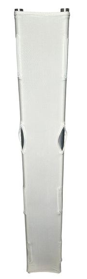 Global Truss GT-TC1.5Z F24 1.5m (4.92 ft) F24 White Slip-On Truss Cover with Zippered Slots