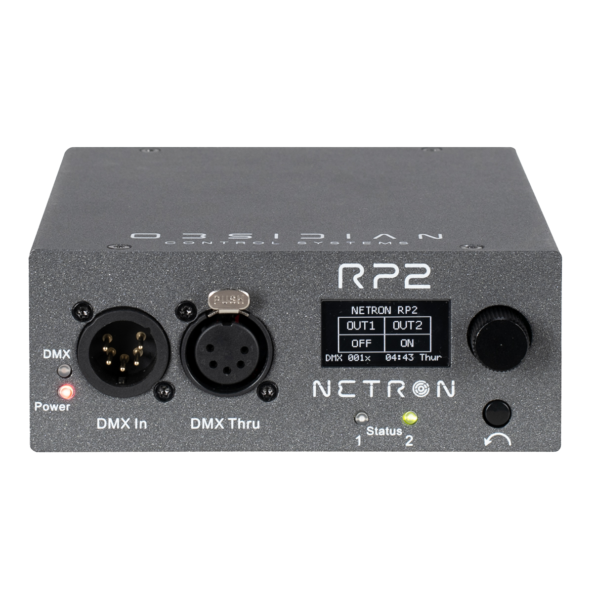 NRP201 - RP2 - DMX Relay, 2-Channel 16A, Scheduler