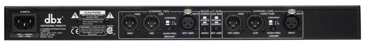 DBX223XSV - DBX 223xs 223s with XLR Connectors