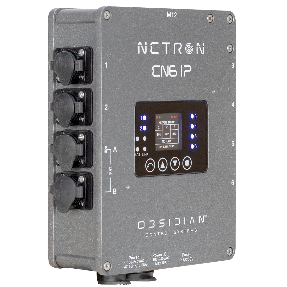 NIP013 - EN6 IP - 6-Universe XLR sACN/Art-Net Node, IP66