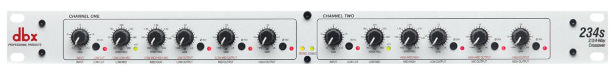 DBX234SV - DBX 234s Stereo 2/3 Way, Mono 4-Way Crossover