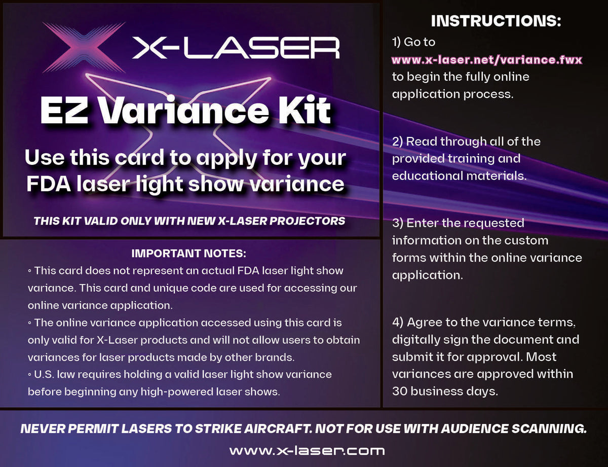 XLE212 - EZ Variance Kit - FDA Variance Application Kit
