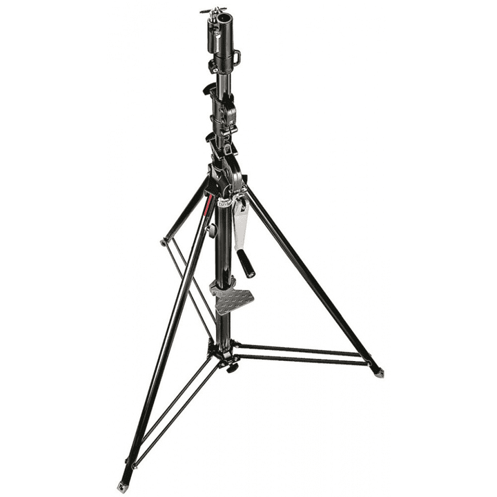 Manfrotto 087NWB Wind Up Stand, Black 2 Riser w/Geared Column