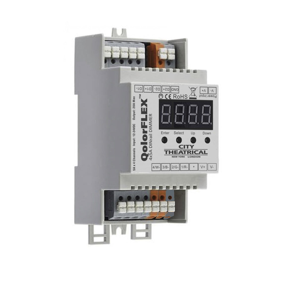 5825 - QolorFLEX 4x5A DINrail Dimmer