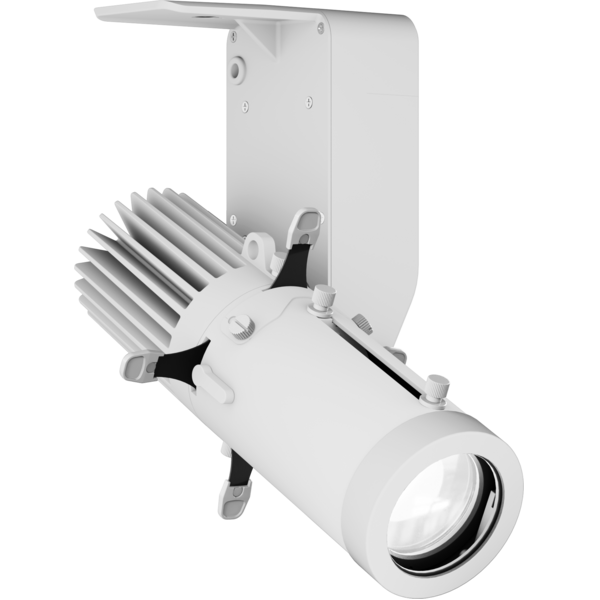 ECLDisplayDAT - 25W 4000K LED spotlight with wired control (DMX and knob-dimming), without lens, white