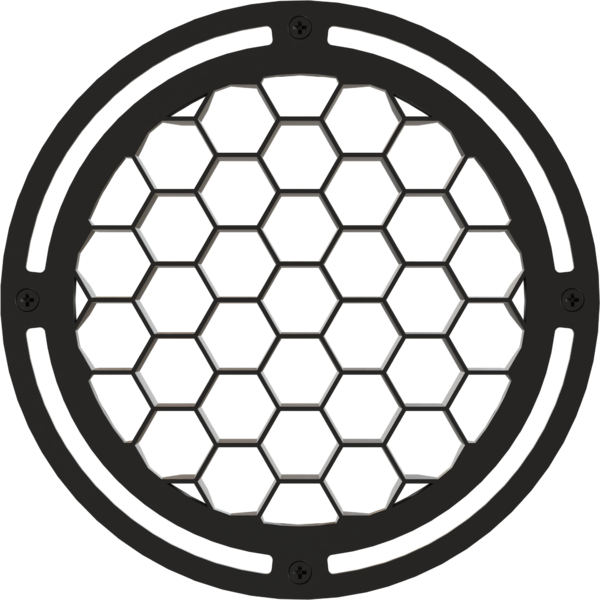 Honeycomb louvre for ECLPENDANTJR series, black