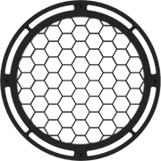 Honeycomb louvre for ECLPENDANT series, black