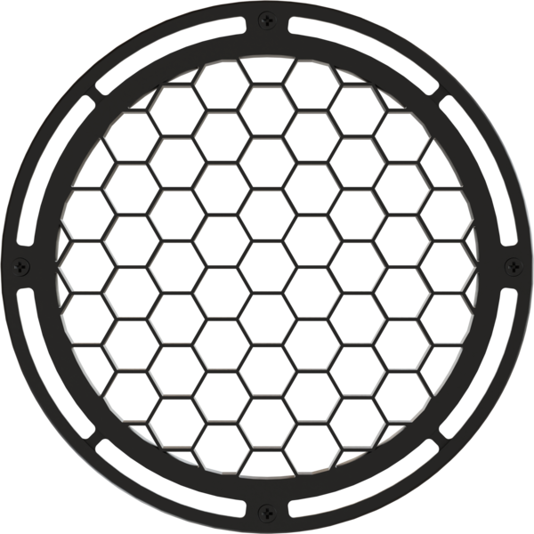 Honeycomb louvre for ECLPENDANT series, black