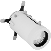 Zoomable Profile Lens 20-40°, with 4 framing shutters, for EclDisplay, white housing