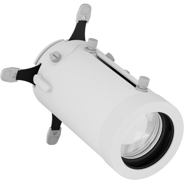 Zoomable Profile Lens 20-40°, with 4 framing shutters, for EclDisplay, white housing