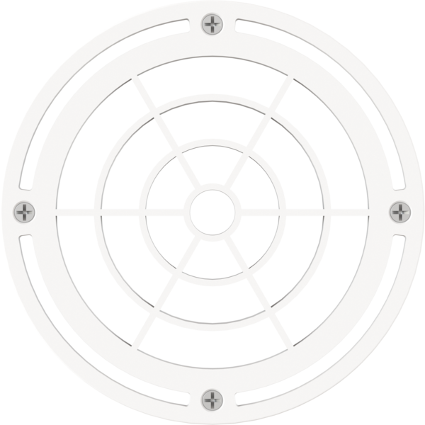 Concentric louvre for ECLPENDANTS series, white