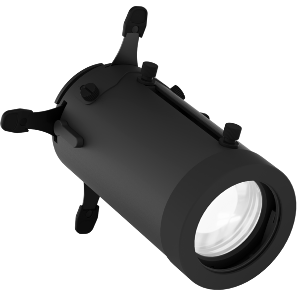 Zoomable Profile Lens 20-40°, with 4 framing shutters, for EclDisplay, black housing