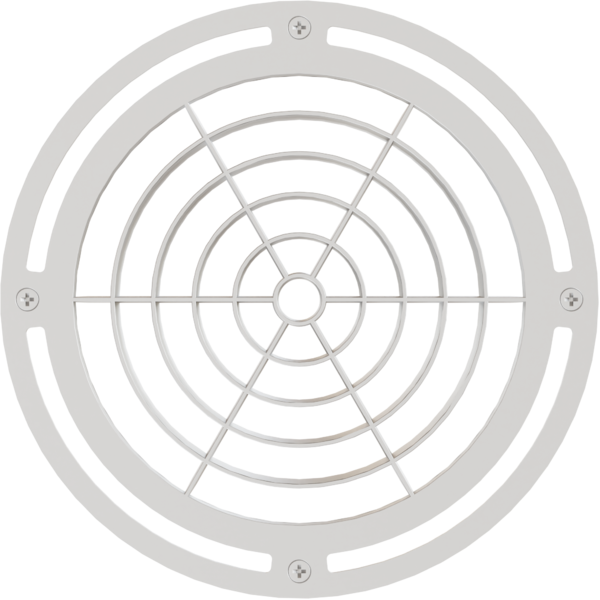 Concentric louvre for ECLPENDANTJR series, white