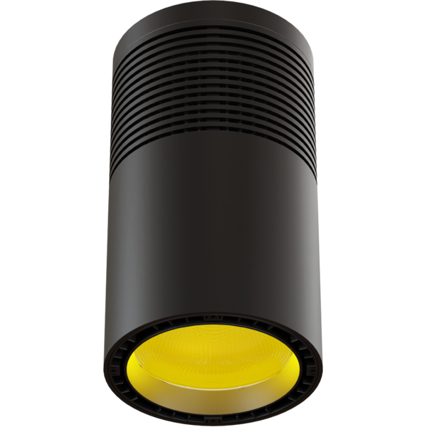 ECLPendantJR - 100W RGB+WarmWhite LED source pendant light, black