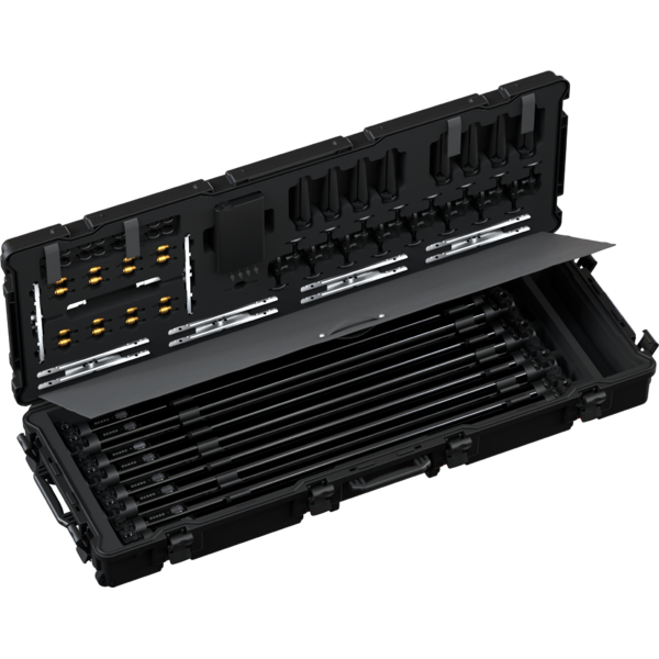 Kit of 8 ECLSOFTTUBE100, all accessories incl. in a durable protective ABS case