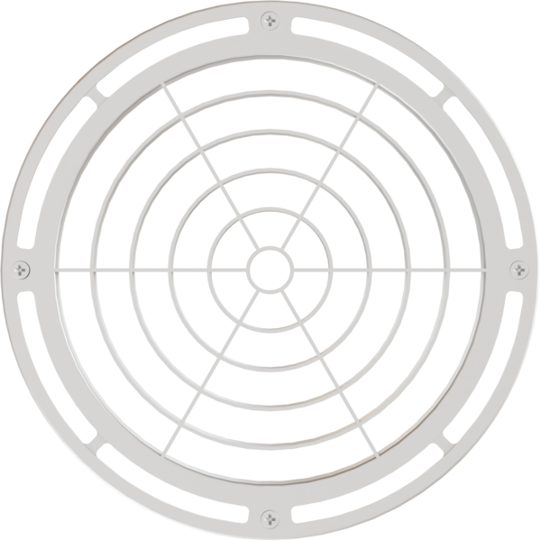 Concentric louvre for ECLPENDANT series, white