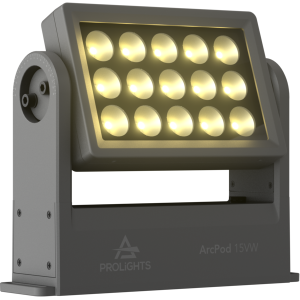 ARCPOD15VWC5M - Compact 15x10W WW+CW outdoor IP66 LED wash light