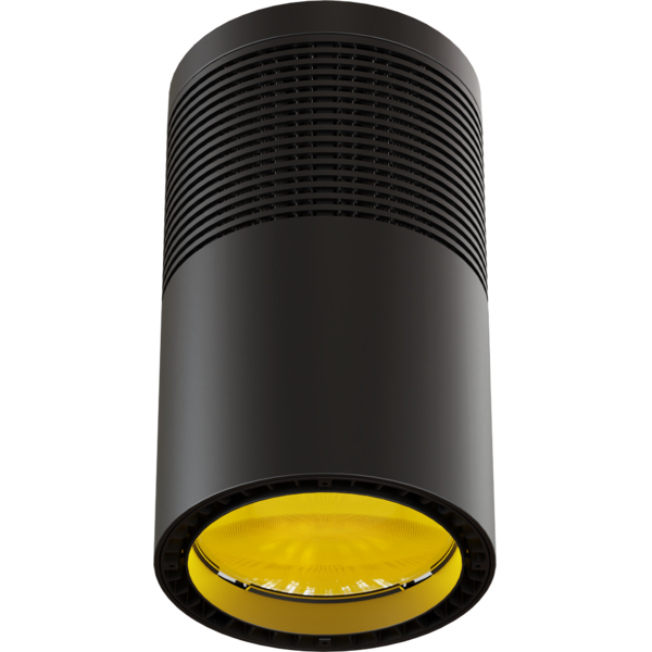 ECLPendant - 200W RGB+WarmWhite LED source pendant light, black