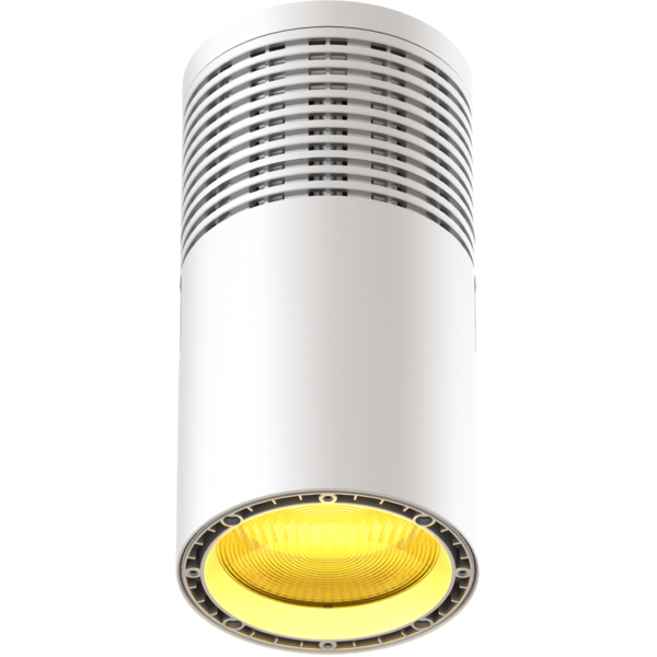 ECLPendantS - 50W RGB+WarmWhite House light with passive cooling, white
